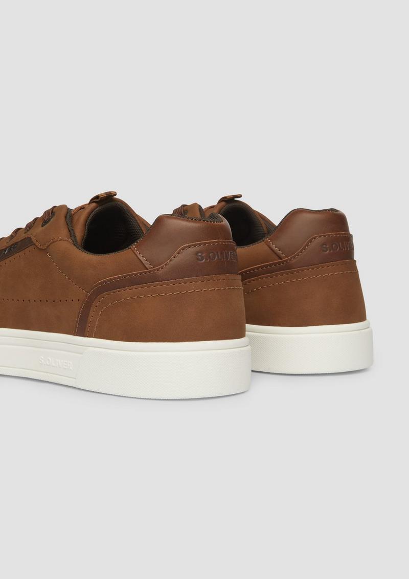 s.Oliver Sneaker in Leder-Optik - braun