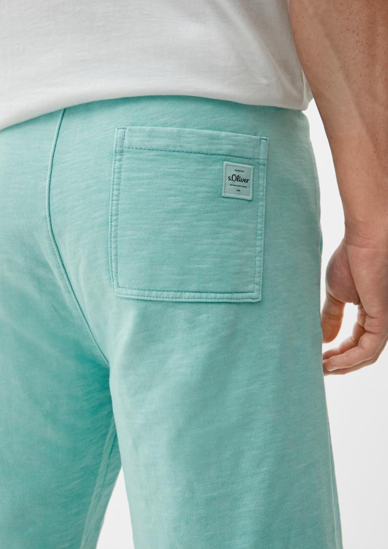 s.Oliver Relaxed: Sweatpants mit Elastikbund - helles türkis