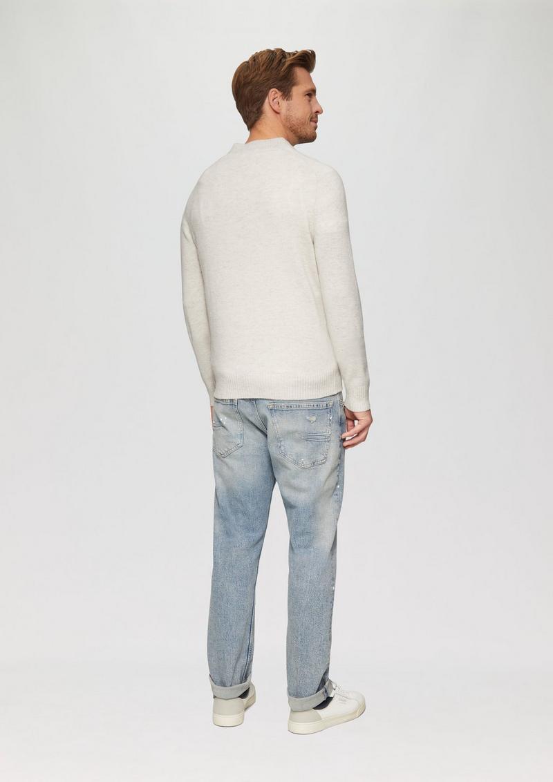 s.Oliver Strickpullover aus reiner Wolle - wollweiß