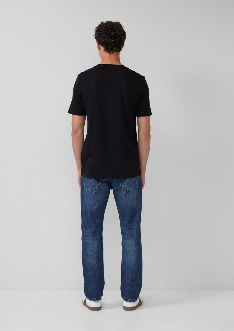 s.Oliver T-Shirt mit Pride-Motiv - schwarz