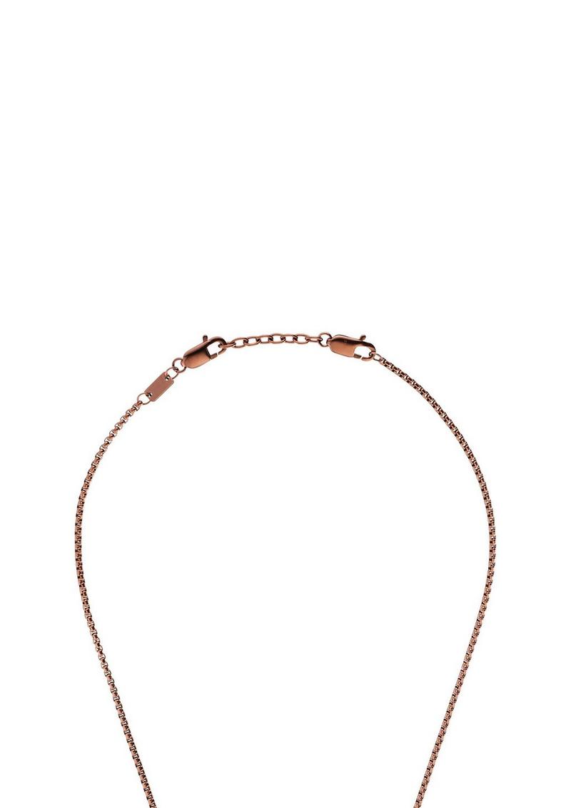 s.Oliver Dog-Tag-Kette in Kupfer - silber