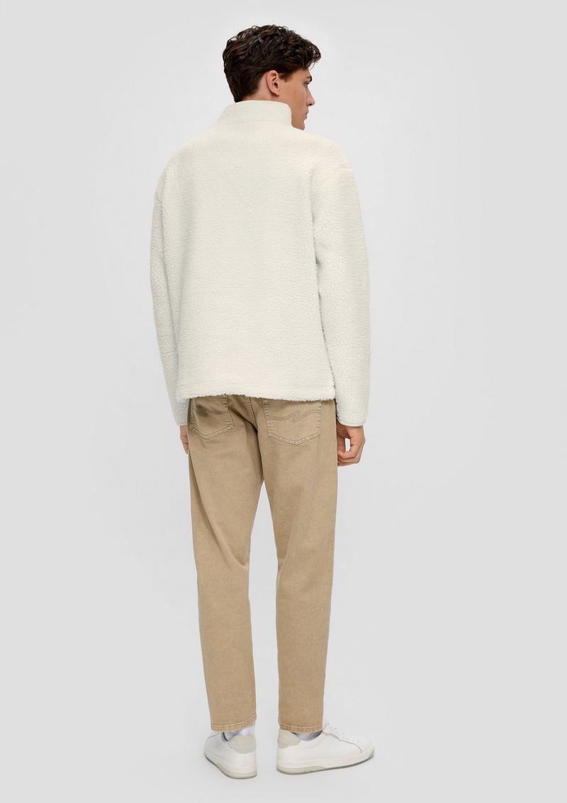 s.Oliver Sweatshirt aus Teddy - helles beige