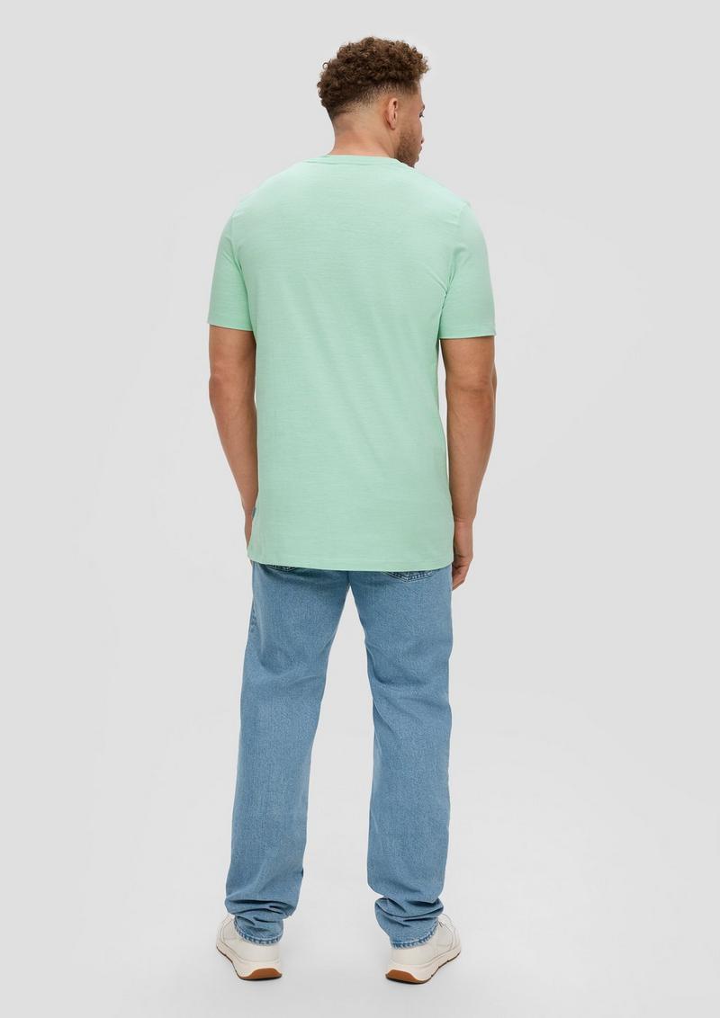 s.Oliver T-Shirt mit Rundhals-Ausschnitt - minze