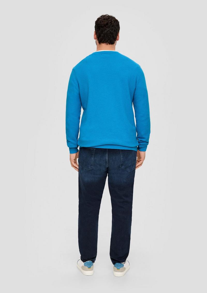 s.Oliver Pullover aus Baumwolle - türkis