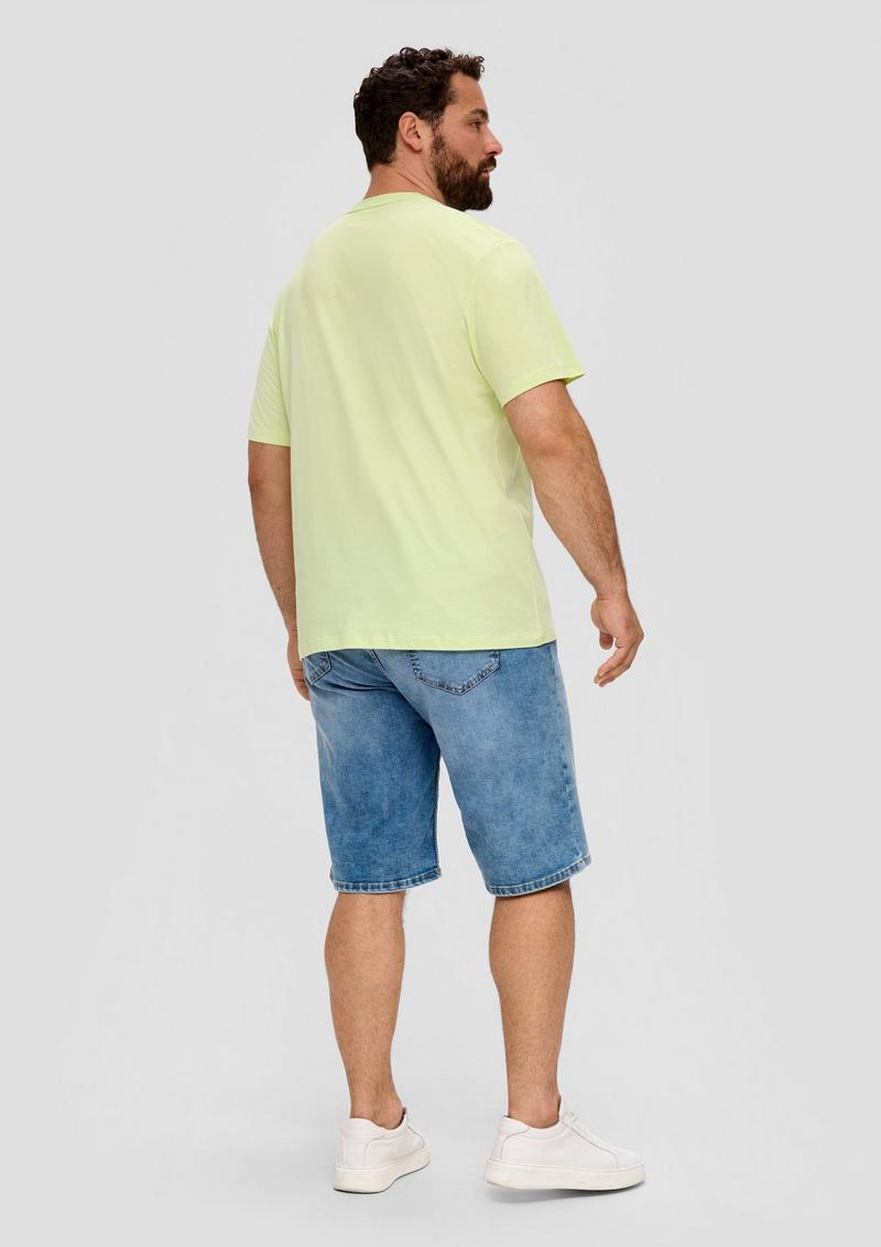s.Oliver Jerseyshirt mit Artwork - limettengrün