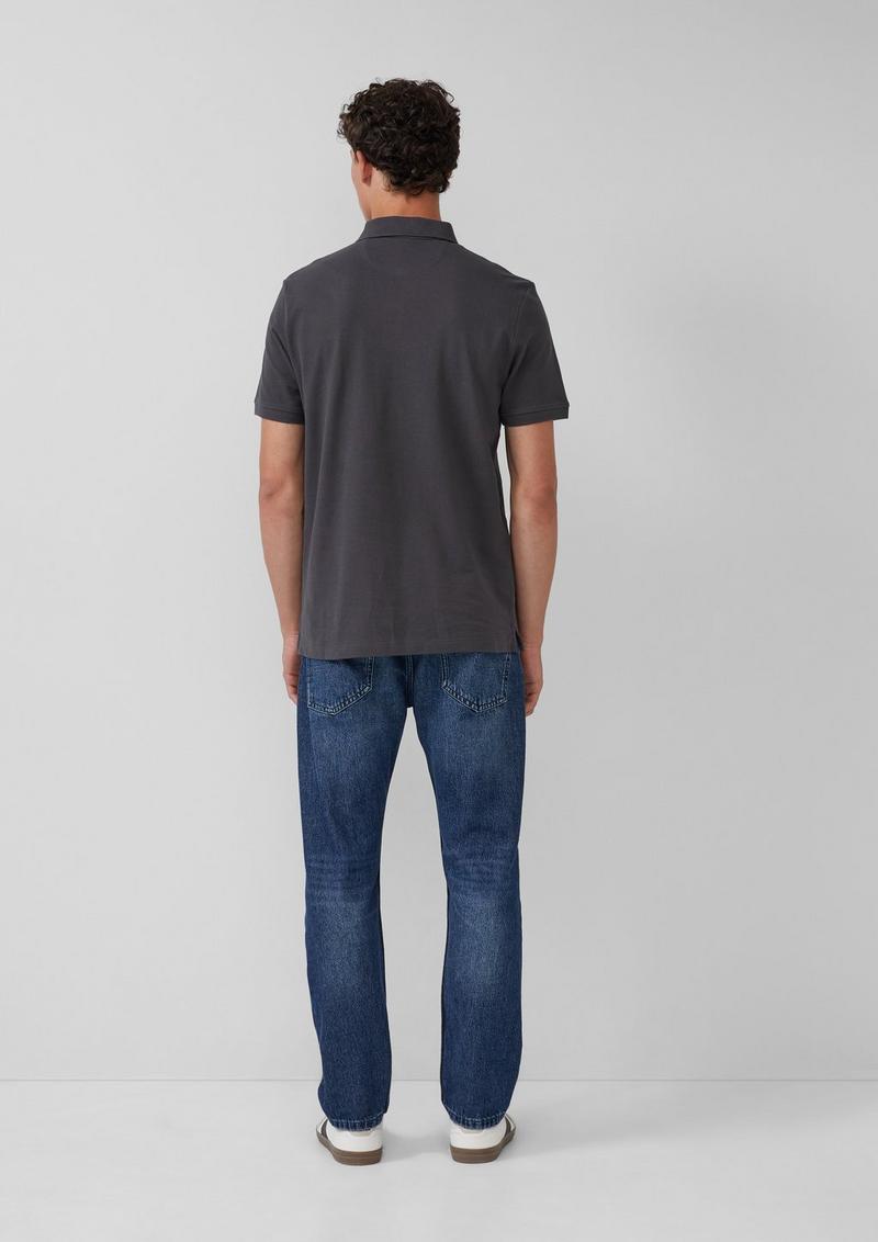 s.Oliver Poloshirt aus Piqué mit Logo im Doppelpack - schiefergrau