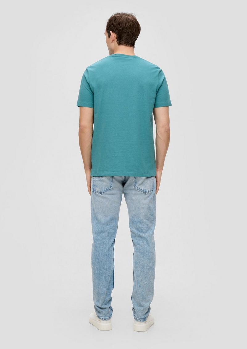 s.Oliver T-Shirt mit Logo-Print - türkis