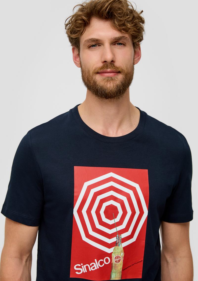 s.Oliver T-Shirt mit Sinalco®-Print - navy