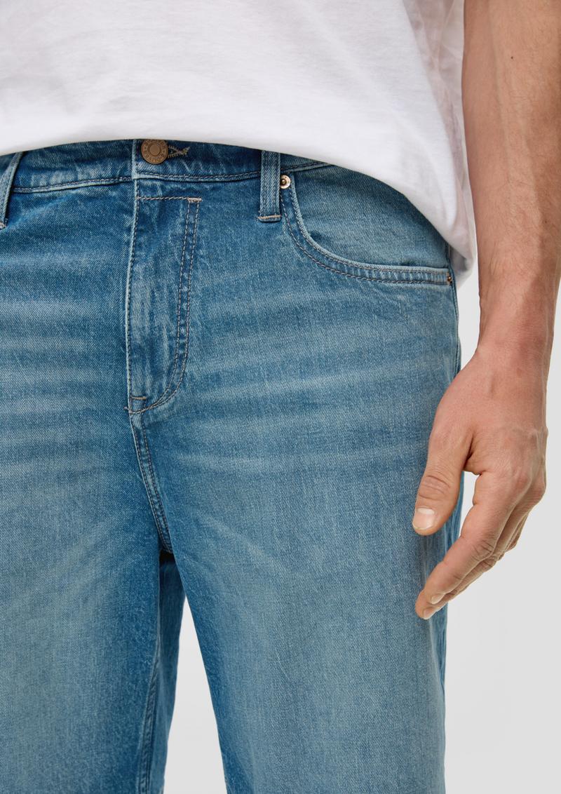 s.Oliver Jeans-Bermuda / Regular Fit / High Rise / Straight Leg - blau
