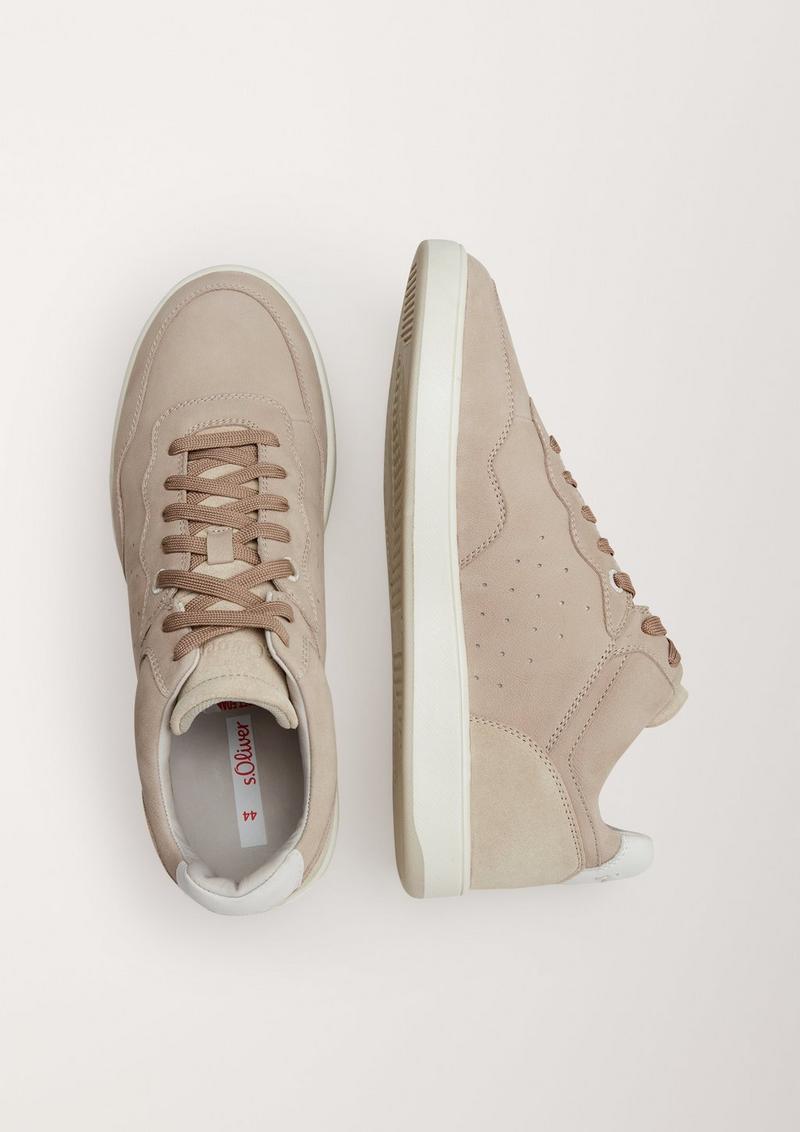 s.Oliver Sneaker aus Echtleder - hellbraun