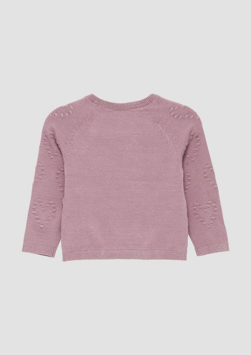 s.Oliver Strickpullover mit Strukturmuster - lavendel