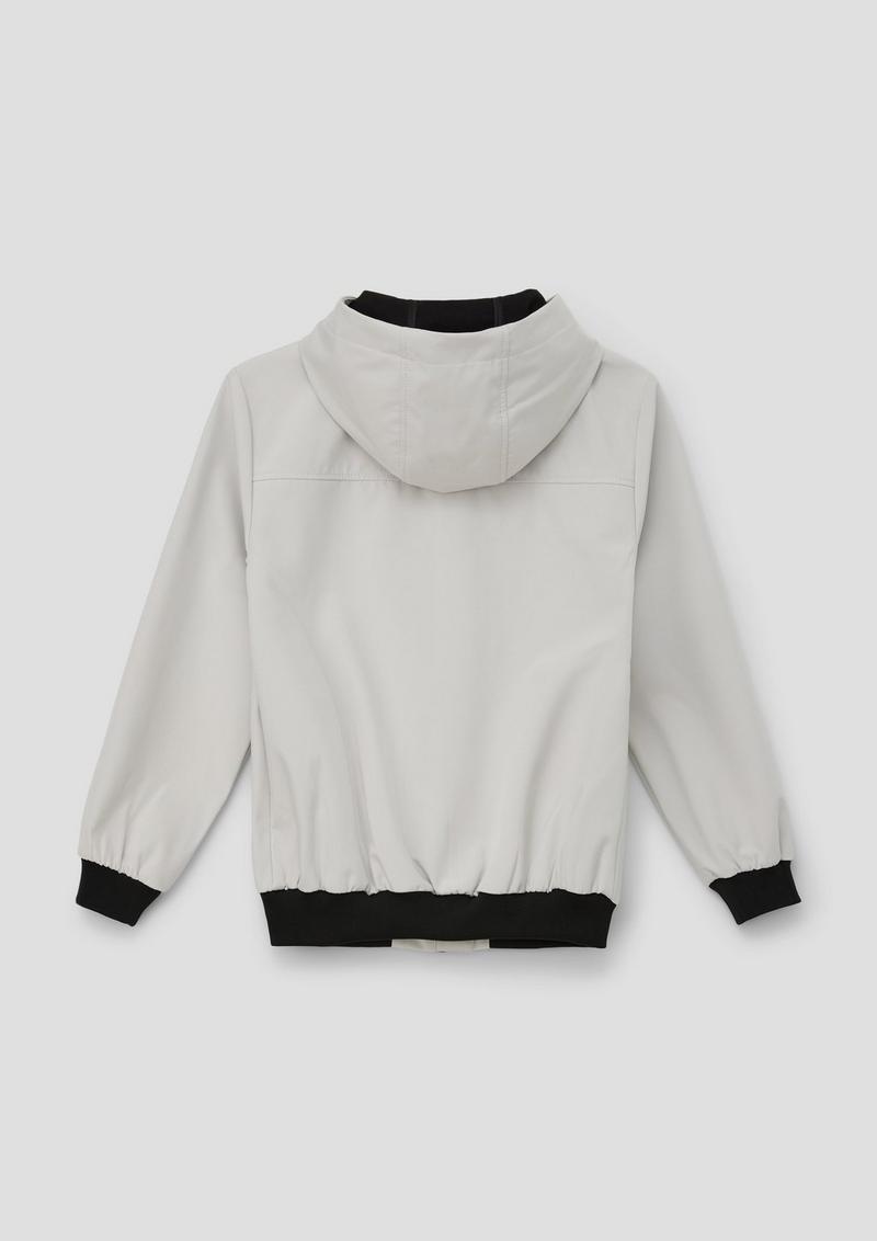 s.Oliver Softshell-Jacke mit Kapuze - wollweiß