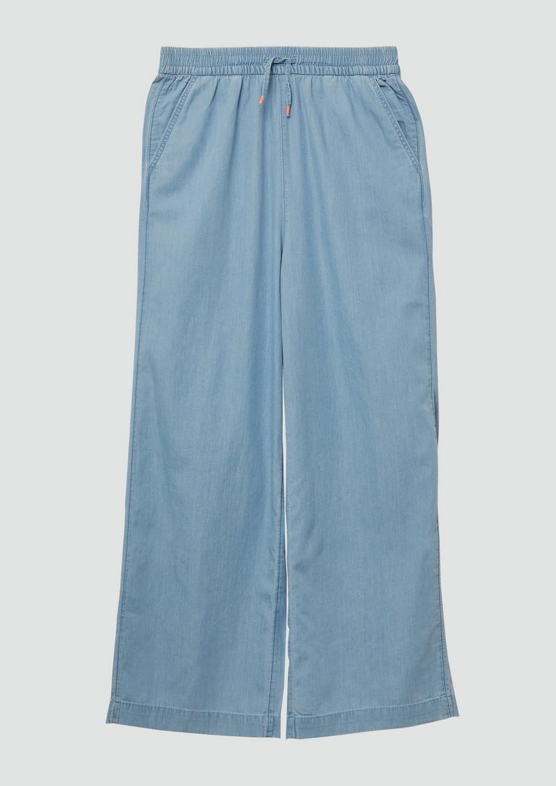 s.Oliver Light Denim mit Wide-Leg - blau