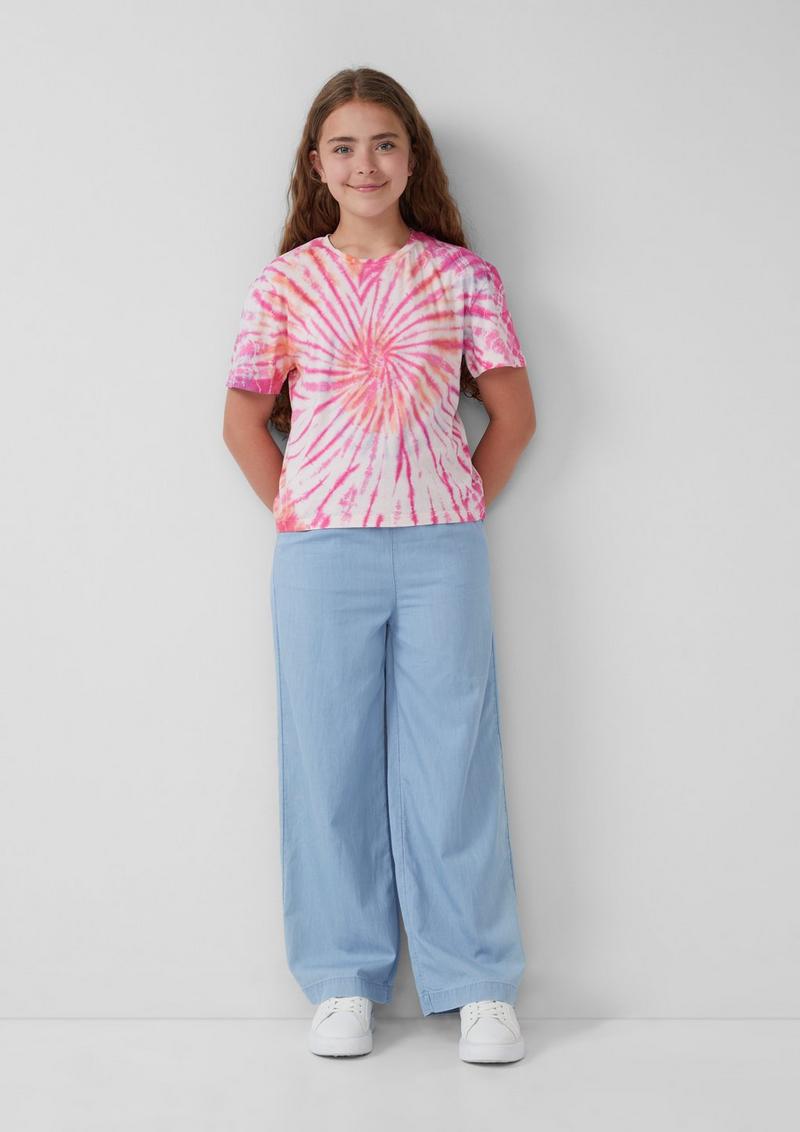 s.Oliver Light Denim mit Wide-Leg - blau