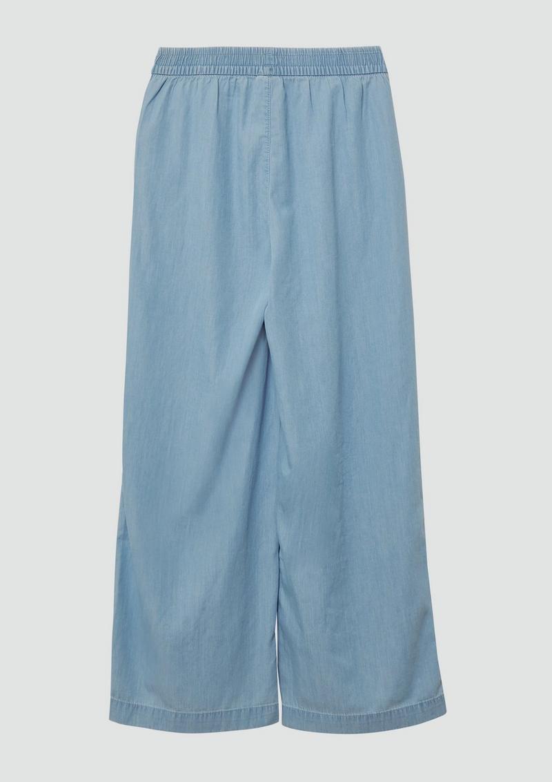 s.Oliver Light Denim mit Wide-Leg - blau