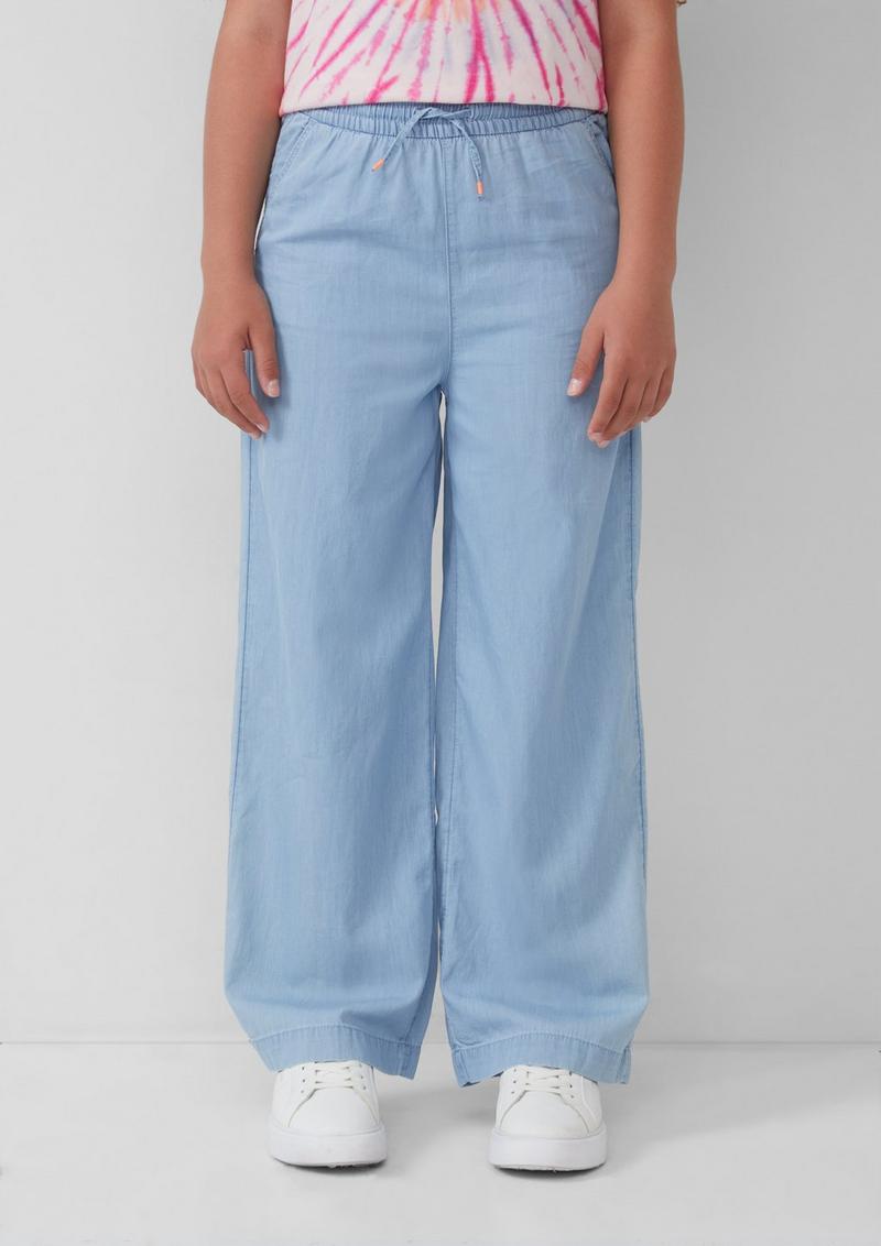 s.Oliver Light Denim mit Wide-Leg - blau