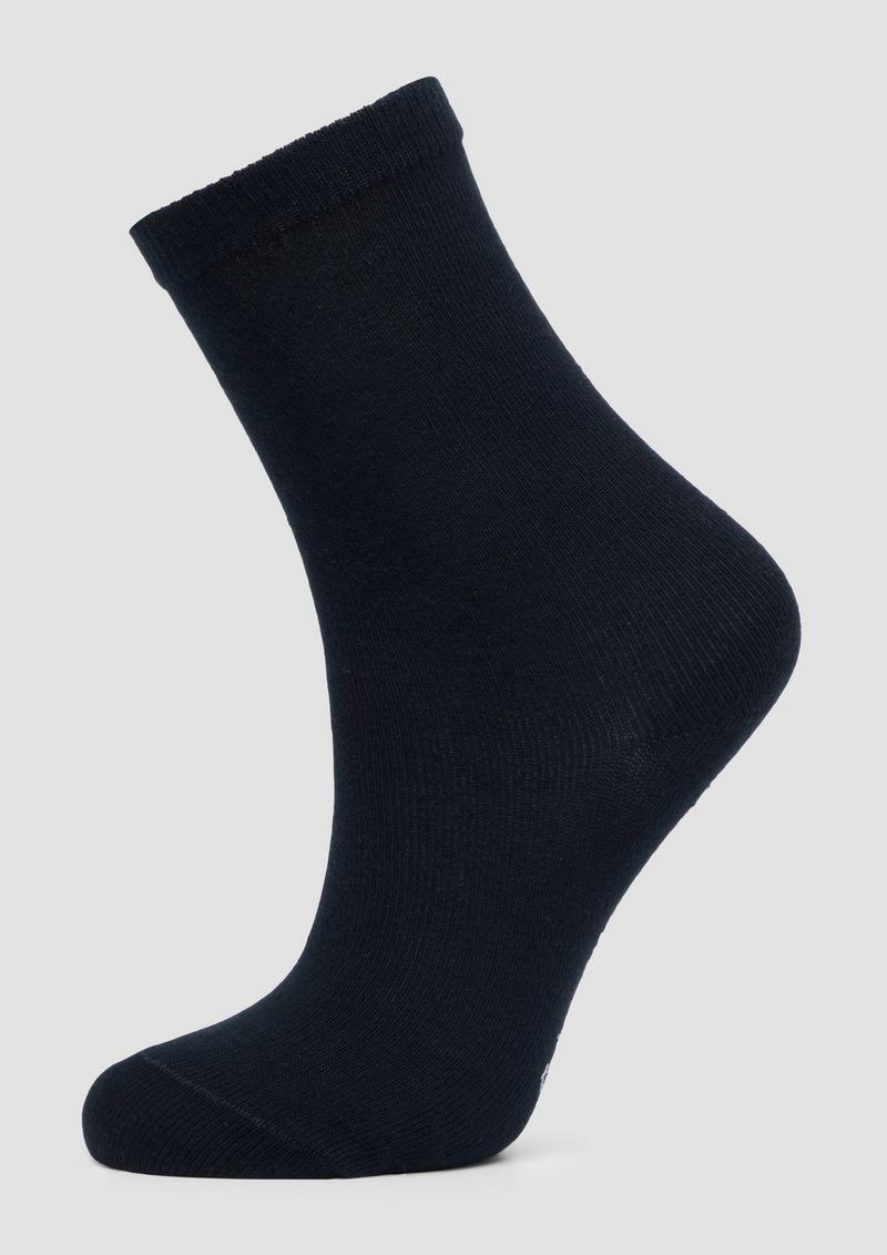 s.Oliver Gemusterte Langschaftsocken im 6er-Pack - weiß
