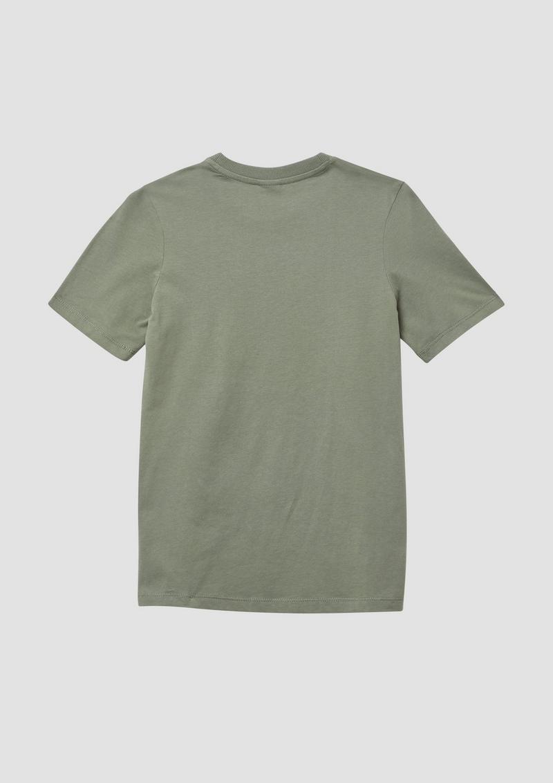 s.Oliver T-Shirt mit Frontprint - tannengrün