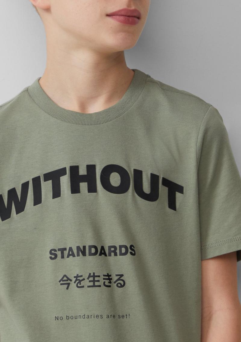s.Oliver T-Shirt mit Frontprint - tannengrün