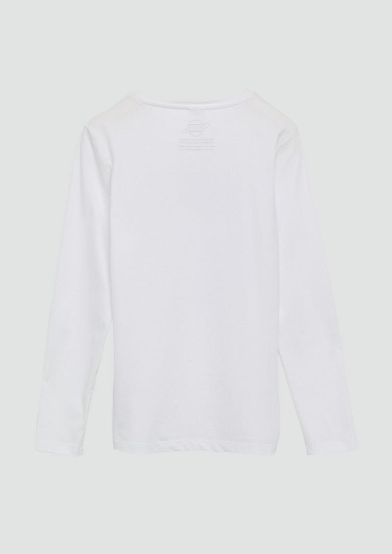 s.Oliver Langarmshirt mit NASA®-Print - weiß