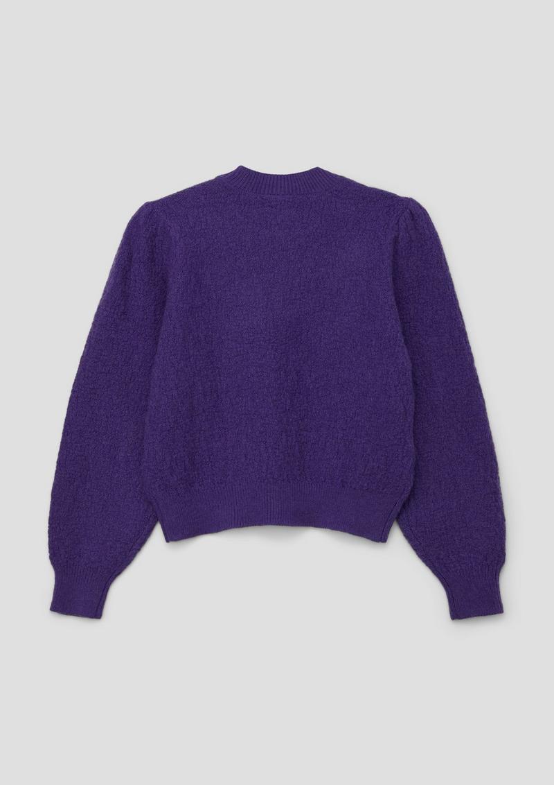 s.Oliver Pullover mit Puffärmeln - flieder