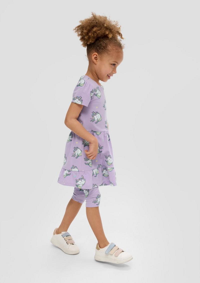 s.Oliver Kleid mit All-over-Print - lavendel