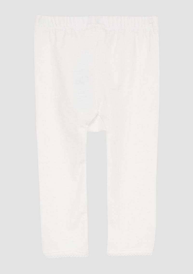 s.Oliver Jersey-Leggings aus Baumwollstretch - weiß
