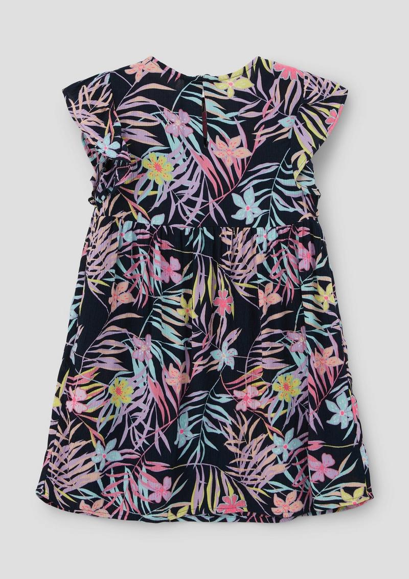 s.Oliver Kleid in Crinkle-Optik - navy