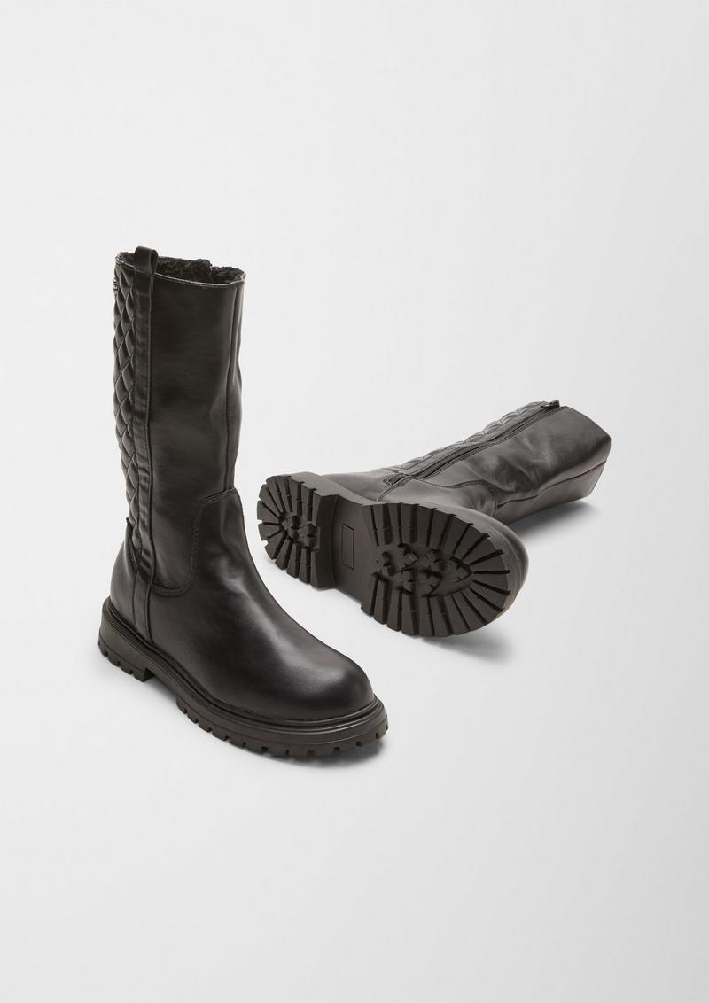 s.Oliver Stiefel mit Steppung - schwarz