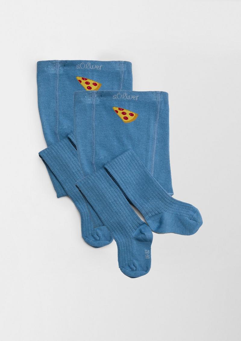 s.Oliver Strumpfhose im 2er-Set - blassblau