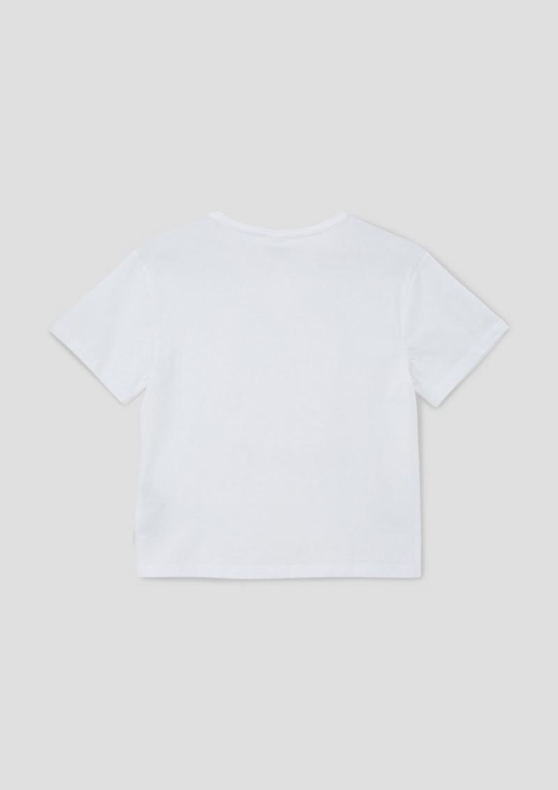 s.Oliver T-Shirt mit Frontprint - weiß