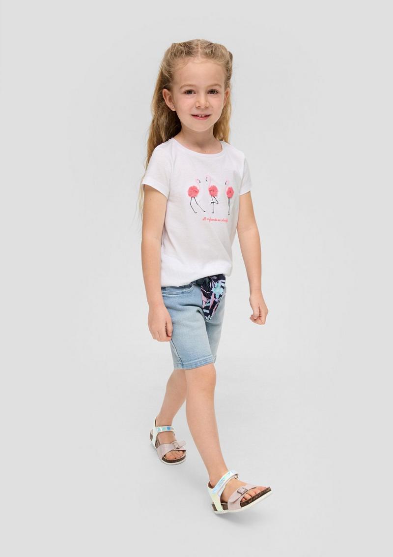 s.Oliver T-Shirt mit Frontprint - weiß