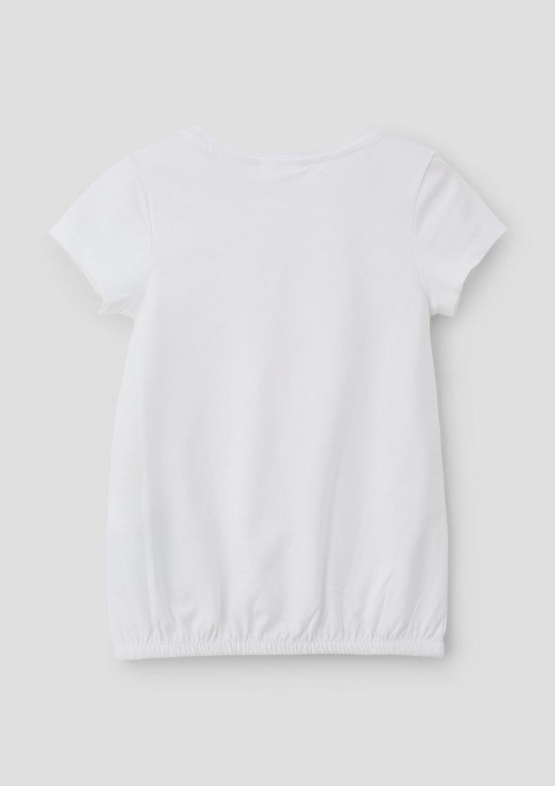 s.Oliver T-Shirt mit Frontprint - weiß