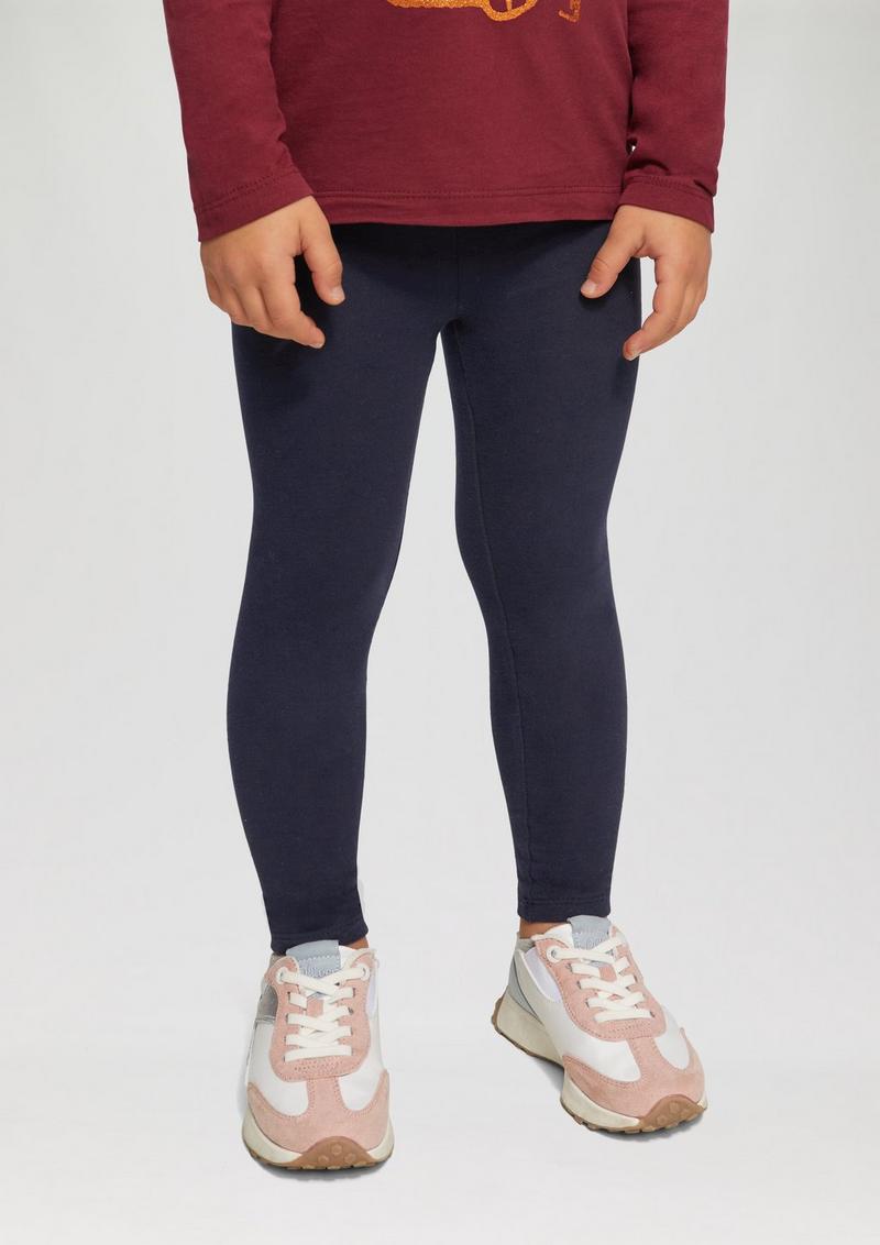 s.Oliver Leggings mit Glitzerbund - navy