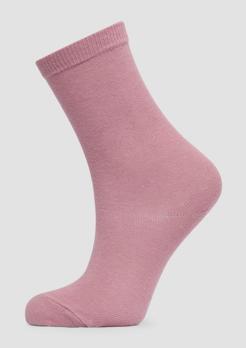 s.Oliver Gemusterte Langschaftsocken im 6er-Pack - navy