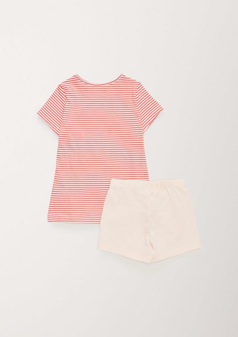 s.Oliver Kurzes Pyjama-Set - puder