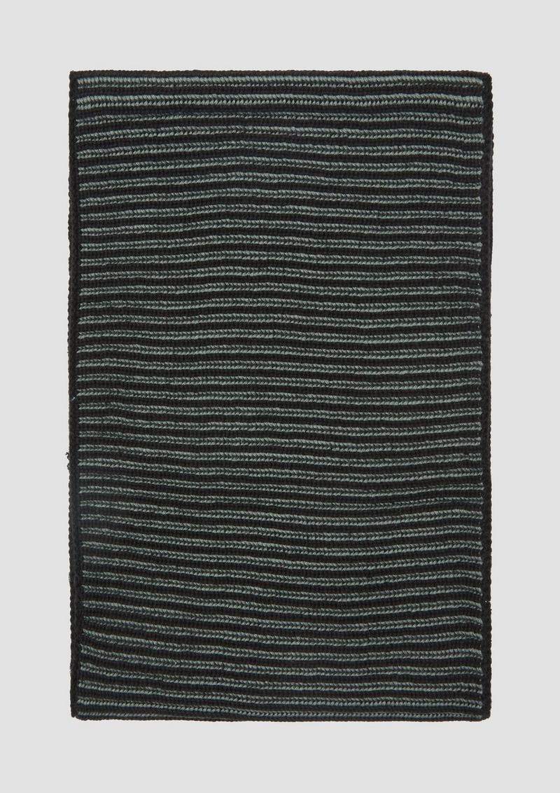 s.Oliver Loop-Schal mit Rippstruktur - schwarz