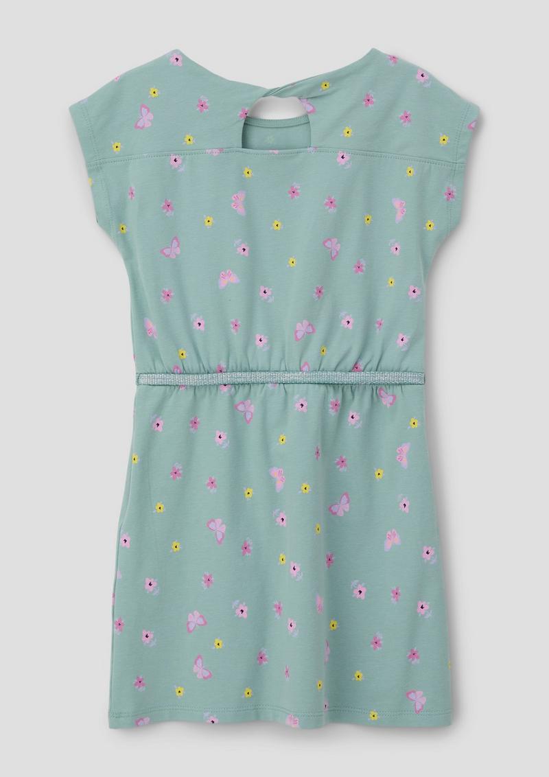 s.Oliver Minikleid mit All-over-Print - helles petrol