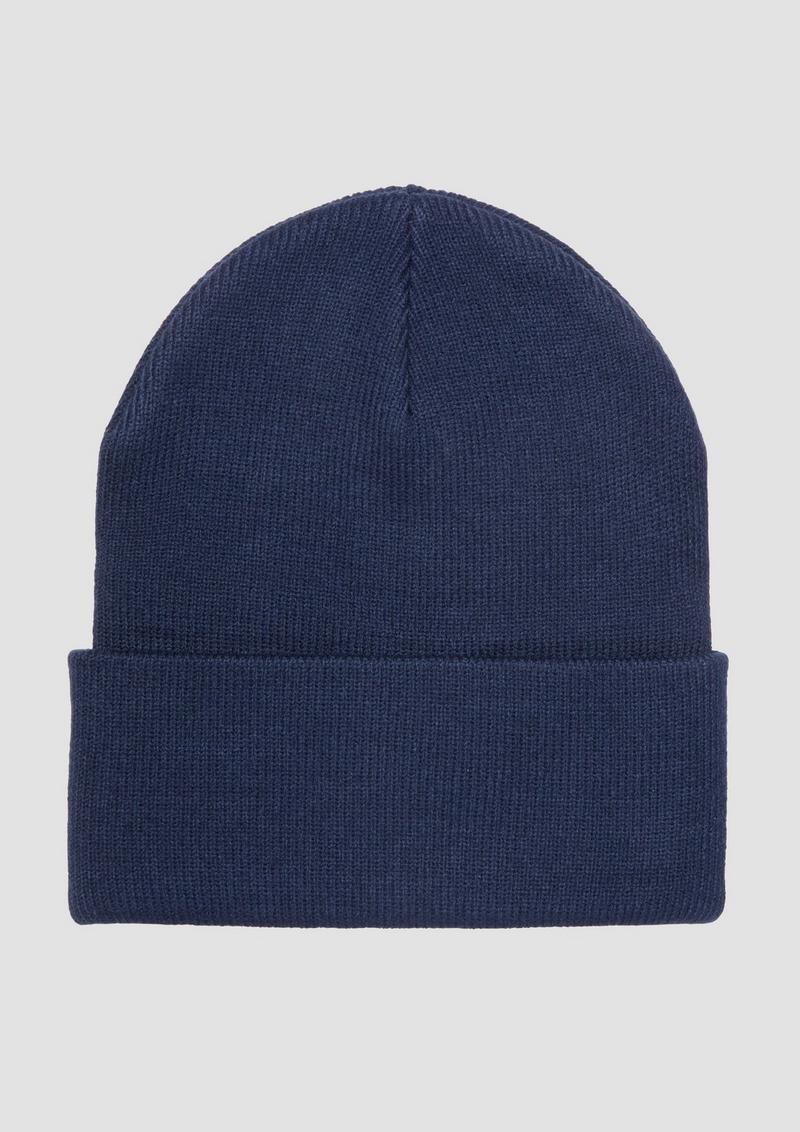 s.Oliver Mütze mit Label-Patch - navy