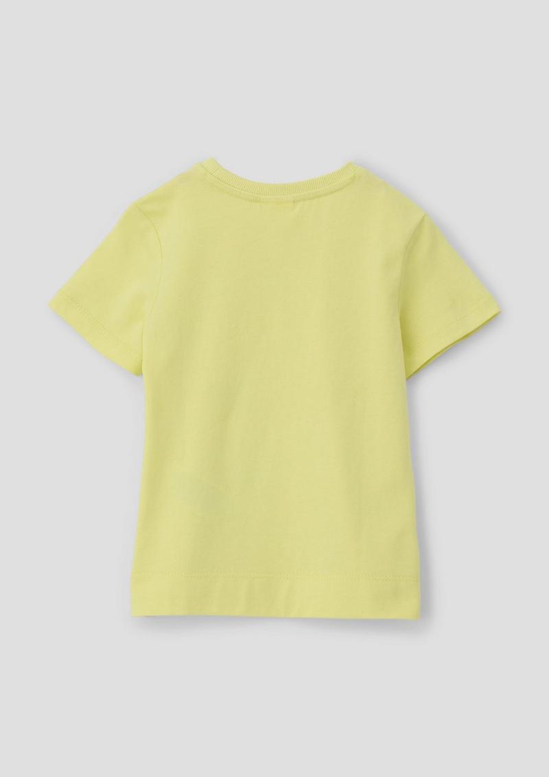 s.Oliver T-Shirt mit Fotoprint - helles zitrone