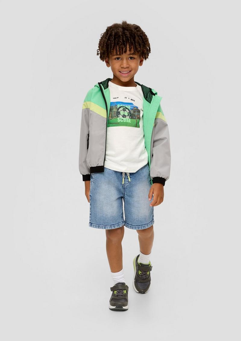 s.Oliver T-Shirt mit Fotoprint - creme