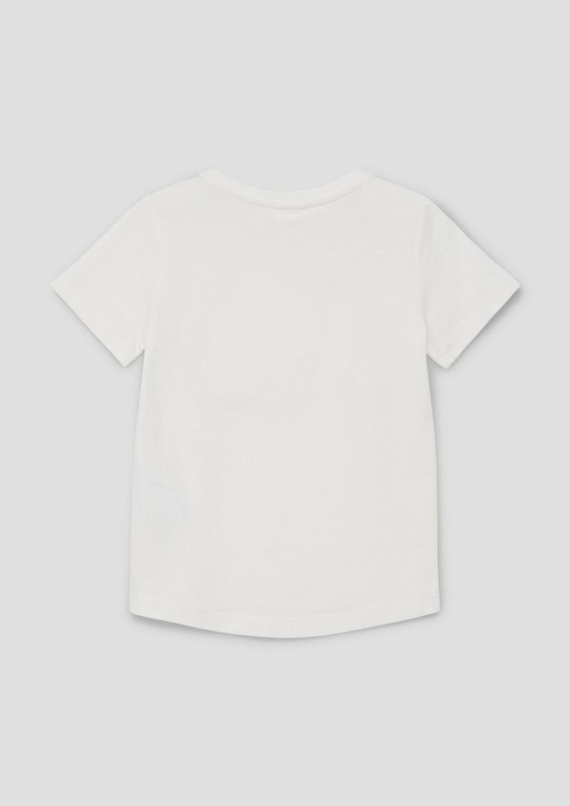 s.Oliver T-Shirt mit Fotoprint - creme