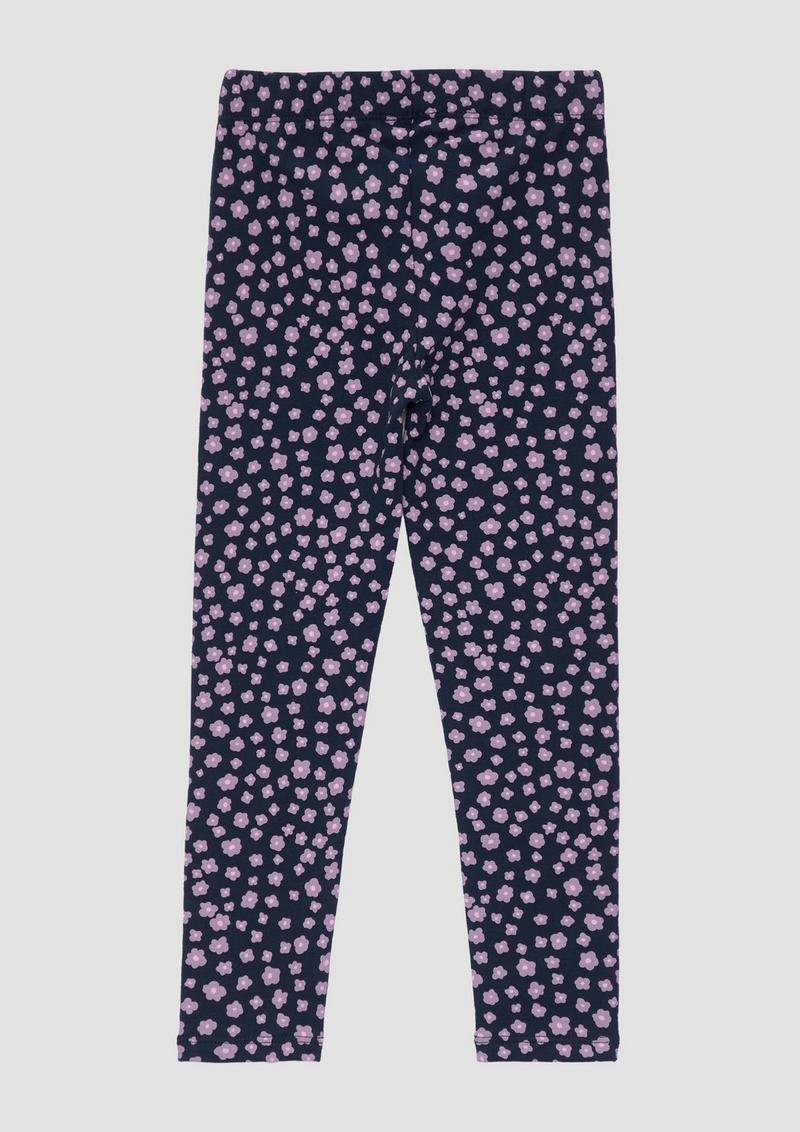 s.Oliver Sweat-Leggings mit All-over-Print - navy