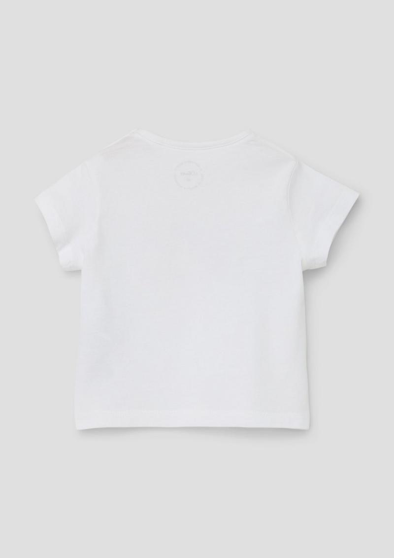 s.Oliver T-Shirt mit Frontprint - weiß