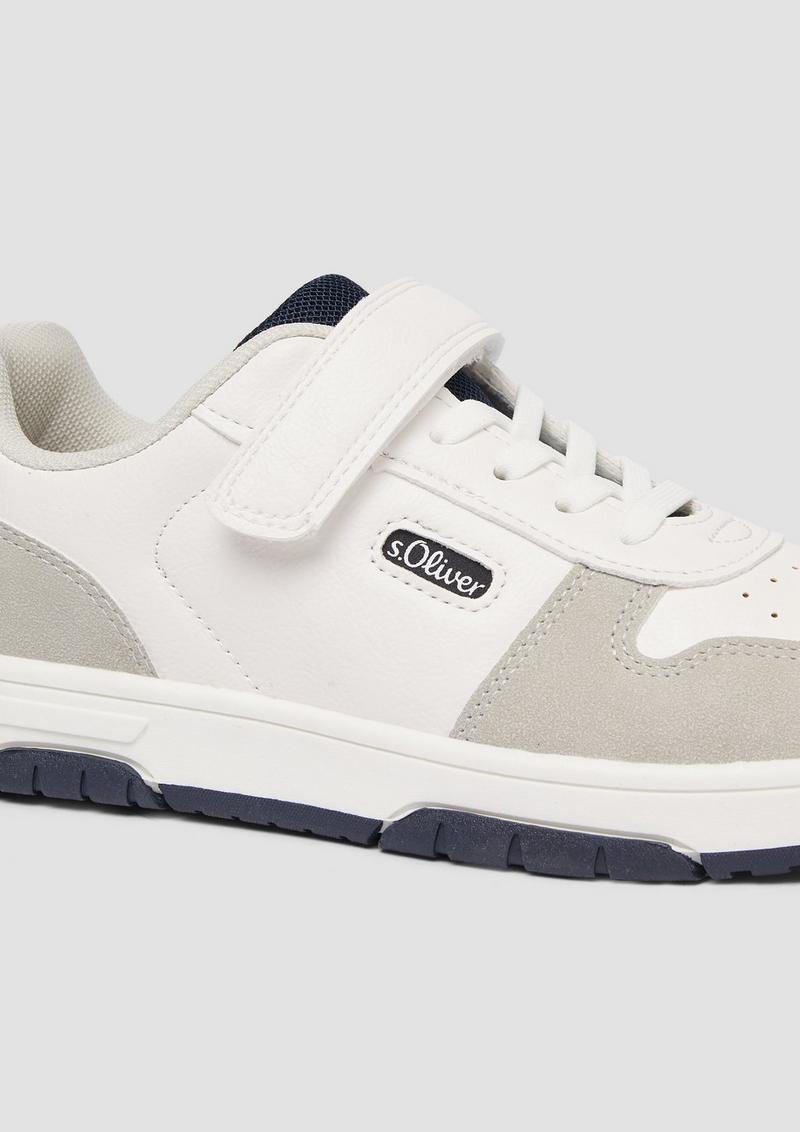 s.Oliver Sneaker mit Klett-Detail - weiß