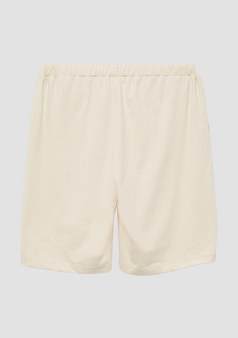 s.Oliver Weiche Jersey-Bermuda im Loose Fit - beige