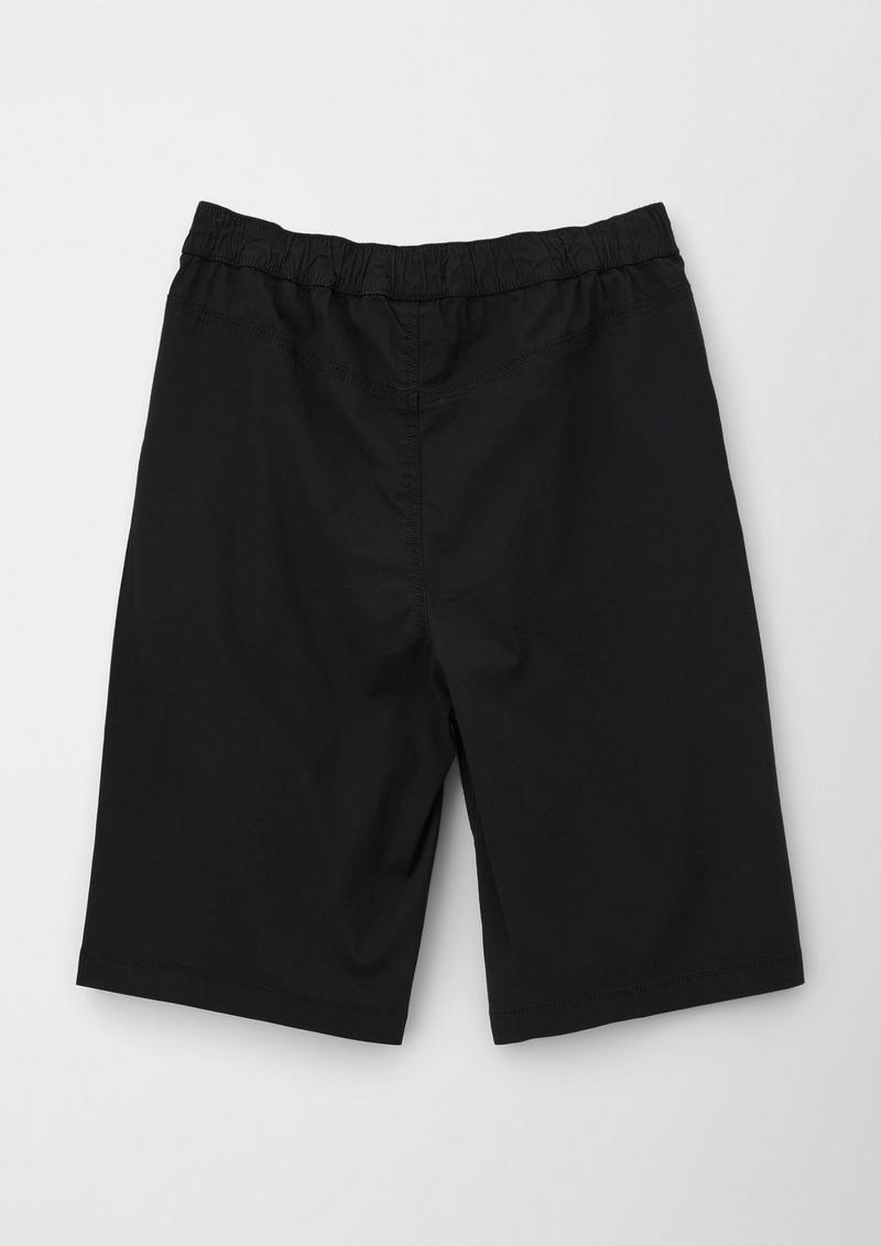 s.Oliver Bermuda in Garment dye - schwarz