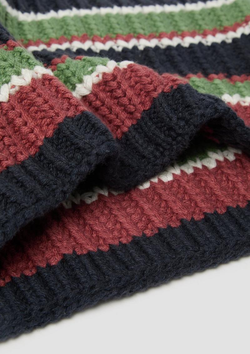 s.Oliver Strick-Snood in Streifenmuster - navy
