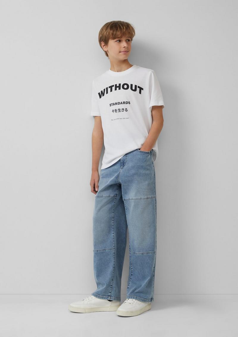 s.Oliver T-Shirt mit Frontprint - weiß