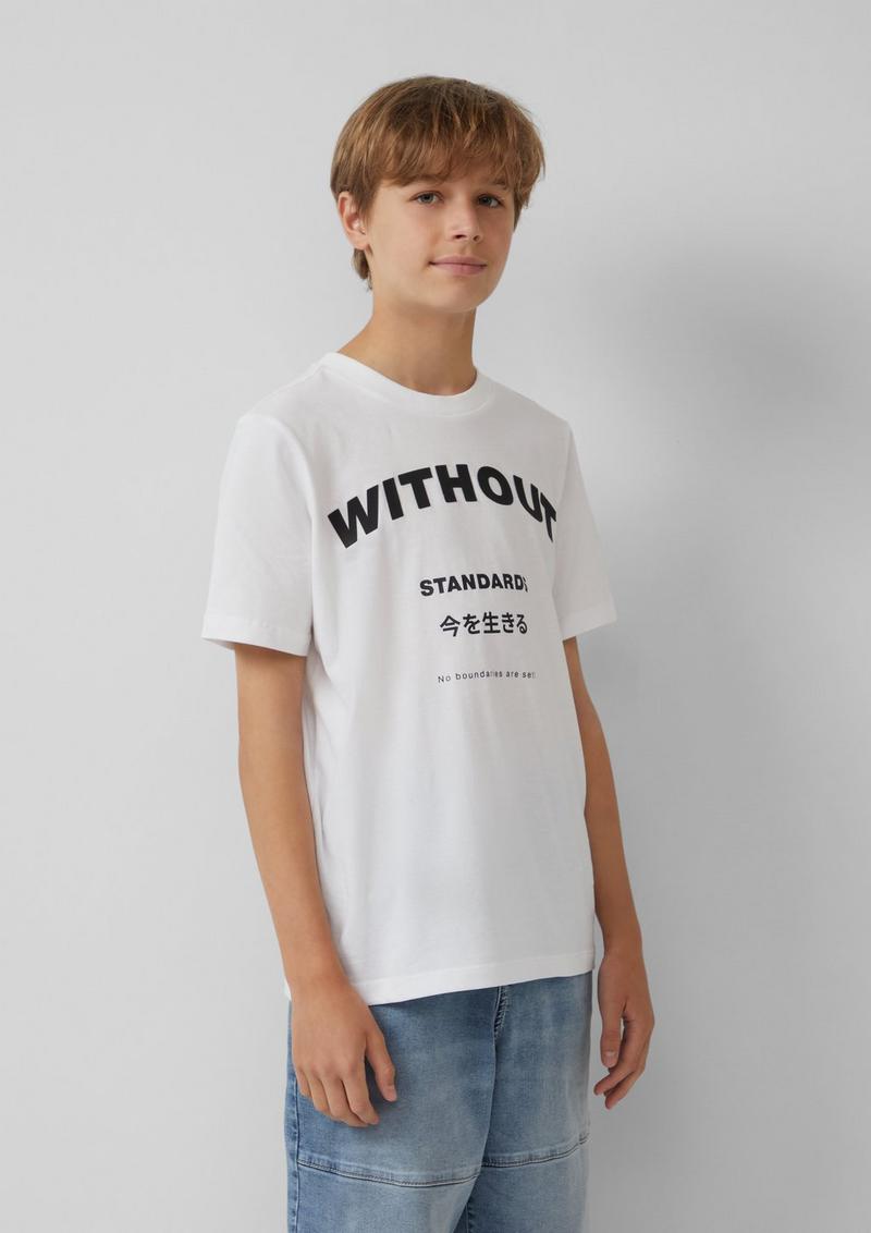 s.Oliver T-Shirt mit Frontprint - weiß
